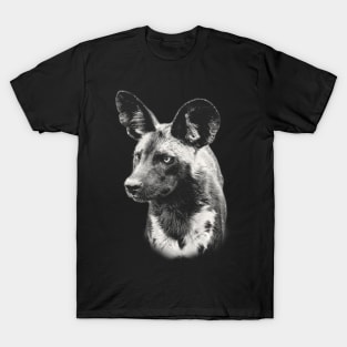 Wild Dog Close-Up African Wildlife T-Shirt